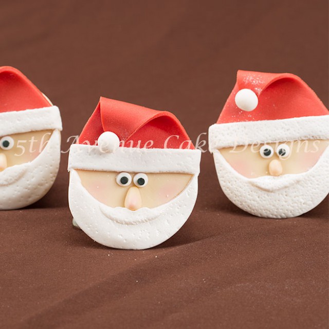 Sculpted Santa Claus Cupcakes by Bobbie Noto
