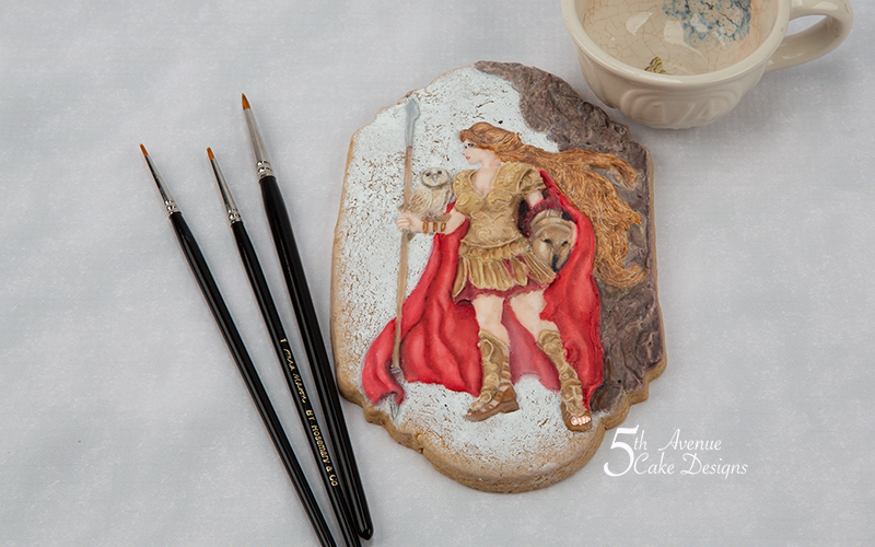 Athena the Goddess of War Cookie Art Course ⚔️🦉