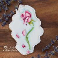 Enchanted Beauty and the Beast Rose Cookie Art Lesson